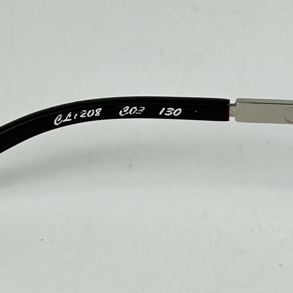 Chloe CL1208 C03 Unisex Eyeglasses Frame Silver‎ & Black Full Rim 51-19-130 mm